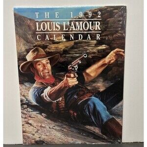 1992 Louis L'Amour Calendar Western Art- Cowboy Life New old Stock !